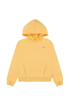 Levi's bluza copii BATWING PATCH HOODIE culoarea galben, cu gluga, neted, 3EN102 imagine