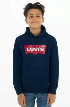 Levi's Bluza copii culoarea albastru marin, cu imprimeu imagine