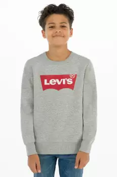 Levi's Bluza copii culoarea gri, cu imprimeu imagine