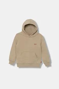 Levi's bluza copii MINI BATWING HOODIE culoarea bej, cu gluga, uni, 8EL452 imagine