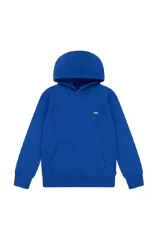 Levi's bluza copii MINI BATWING PULL OVER HOO cu gluga, neted, 8EK422 imagine