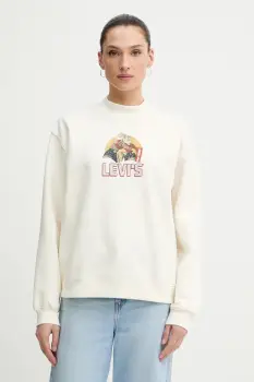 Levi's bluza culoarea bej, cu imprimeu, 003R9 imagine