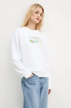 Levi's bluza femei, culoarea alb, neted, A8800 imagine