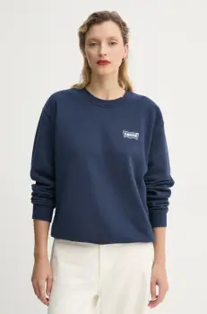 Levi's bluza femei, culoarea albastru marin, neted, A8800 imagine