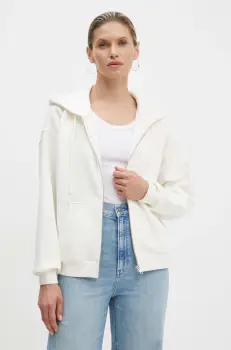 Levi's bluza femei, culoarea bej, cu gluga, neted, A5945 imagine