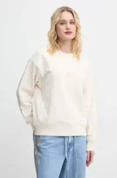 Levi's bluza femei, culoarea bej, cu imprimeu imagine