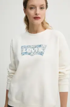 Levi's bluza femei, culoarea bej, neted, A8800 imagine