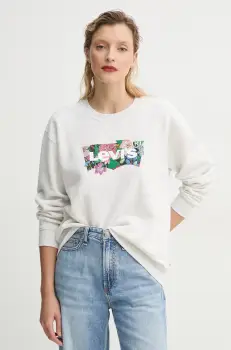 Levi's bluza femei, culoarea gri, neted, A8800 imagine