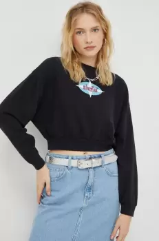 Levi's bluza femei, culoarea negru, cu imprimeu imagine