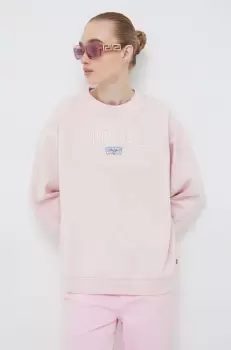 Levi's bluza femei, culoarea roz, cu imprimeu imagine