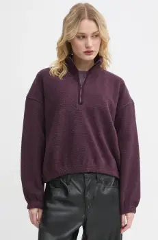 Levi's bluza femei, culoarea violet, neted, A8792 imagine