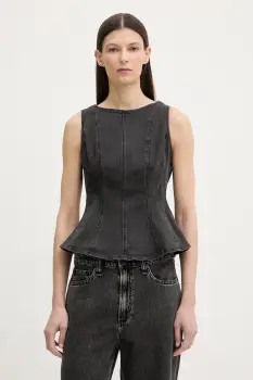 Levi's bluza pentru femei, din denim PEPLUM SEAMED DENIM imagine