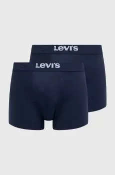 Levi's boxeri 2-pack barbati, culoarea albastru marin imagine