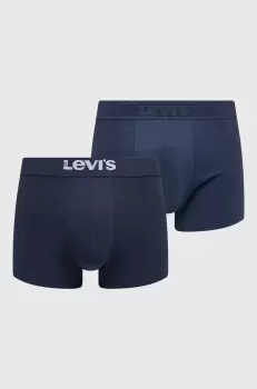 Levi's boxeri 2-pack barbati, culoarea albastru marin imagine