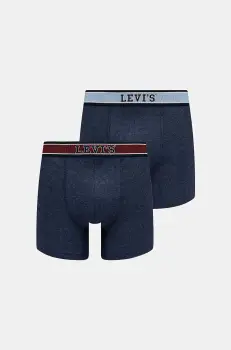 Levi's boxeri 2-pack barbati, culoarea albastru marin, 37149-1020 imagine
