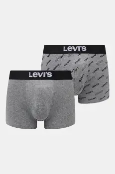 Levi's boxeri 2-pack barbati, culoarea gri, 37149-0938 imagine