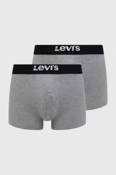 Levi's boxeri 2-pack barbati, culoarea gri imagine