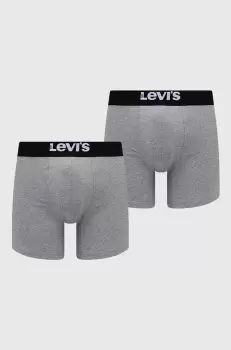 Levi's boxeri 2-pack barbati, culoarea gri imagine