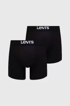 Levi's boxeri 2-pack barbati, culoarea negru imagine