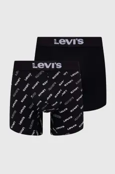 Levi's boxeri 2-pack barbati, culoarea negru imagine