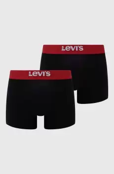 Levi's boxeri 2-pack barbati, culoarea negru imagine