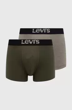 Levi's boxeri 2-pack barbati, culoarea verde imagine