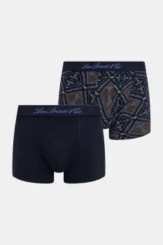 Levi's boxeri 2-pack culoarea bleumarin, 37149-1181 imagine