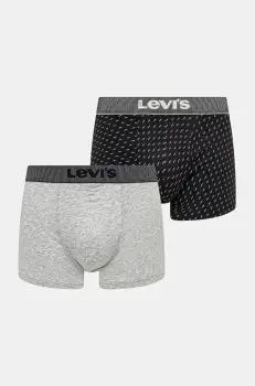 Levi's boxeri 2-pack culoarea gri, 37149-1102 imagine