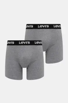 Levi's boxeri 2-pack culoarea gri, 37149-1193 imagine