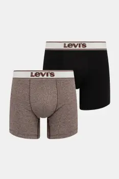 Levi's boxeri 2-pack culoarea maro, 37149-1167 imagine