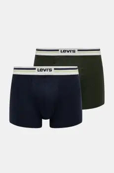 Levi's boxeri 2-pack culoarea verde, 37149-1091 imagine