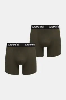 Levi's boxeri 2-pack culoarea verde, 37149-1195 imagine