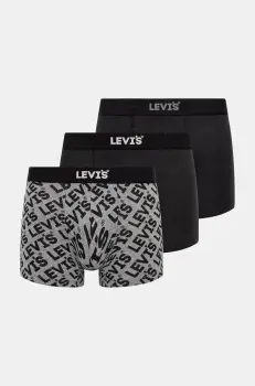 Levi's boxeri 3-pack barbati, culoarea negru, 37149-1033 imagine