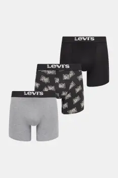 Levi's boxeri 3-pack culoarea gri, 37149-1190 imagine