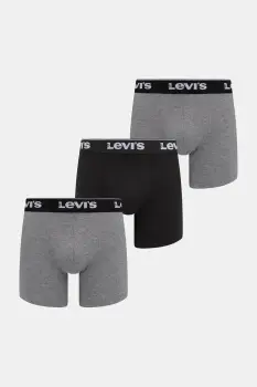 Levi's boxeri 3-pack culoarea gri, 37149-1201 imagine