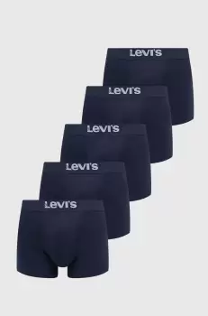 Levi's boxeri 5-pack barbati, culoarea albastru marin imagine