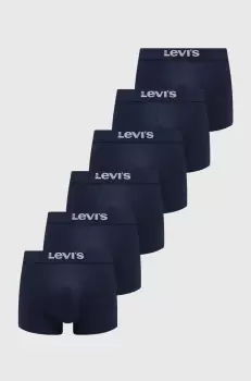 Levi's boxeri 6-pack barbati, culoarea albastru marin imagine