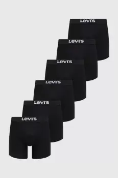 Levi's boxeri 6-pack barbati, culoarea negru imagine