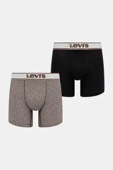 Levi's boxeri de bumbac 2-pack culoarea maro, 37149-1225 imagine