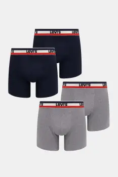Levi's boxeri pentru barbati, din bumbac cu elastan, pachet de 4 imagine