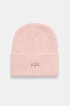 Levi's caciula copii LAN TONAL EMBROIDERED BEANIE culoarea roz, 9A8707 imagine
