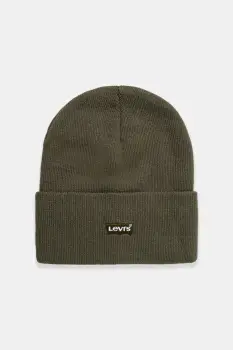 Levi's caciula copii LAN TONAL EMBROIDERED BEANIE culoarea verde, 9A8707 imagine