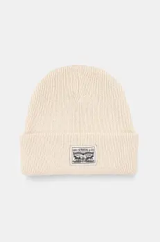 Levi's caciula din bumbac culoarea bej, bumbac, 000J7-0001 imagine