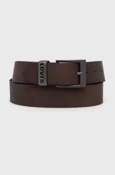 Levi's Curea de piele culoarea maro imagine