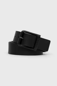 Levi's curea de piele culoarea negru imagine
