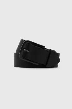 Levi's curea de piele culoarea negru imagine