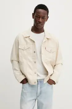 Levi's geaca jeans culoarea albastru marin, de tranzitie imagine