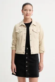 Levi's geaca jeans culoarea bej, de tranzitie, 29945 imagine