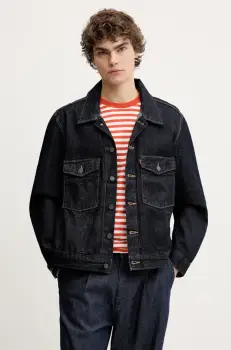 Levi's geaca jeans EMBARCADERO STATION JKT culoarea albastru marin, de tranzitie, 0010P imagine