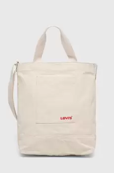 Levi's geanta de bumbac culoarea bej imagine